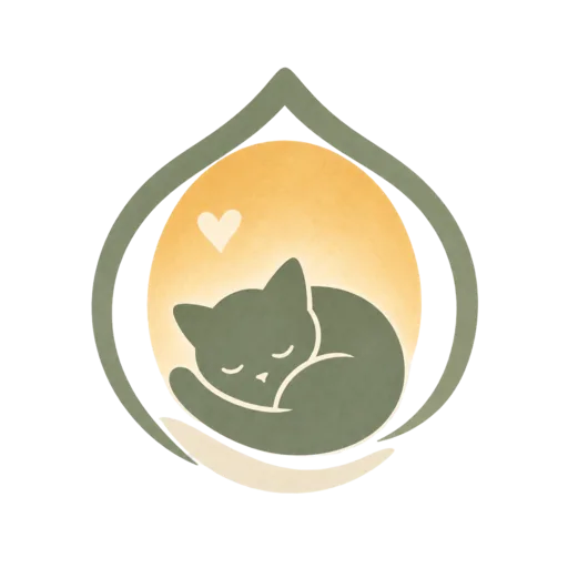 Open Tent Rescue logo — a sleeping kitten curled in a warm glow